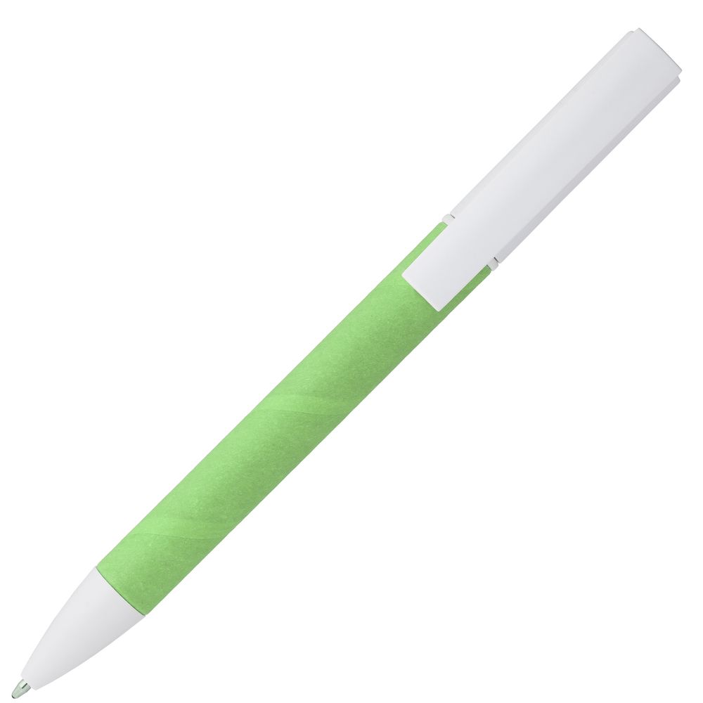Ручка шариковая Pinokio, зеленая с нанесением логотипа в Москве