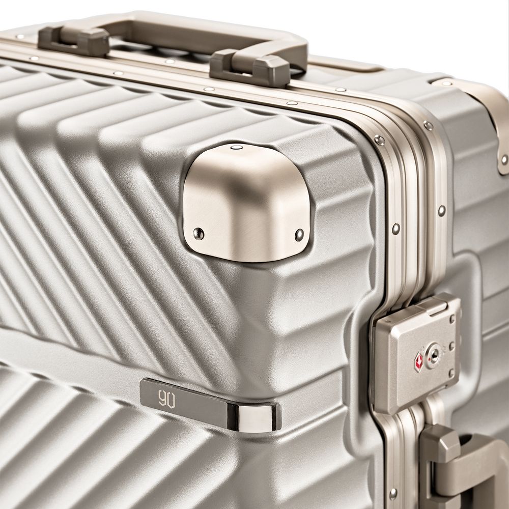 Чемодан Aluminum Frame PC Luggage V1, золотистый на заказ с логотипом компании