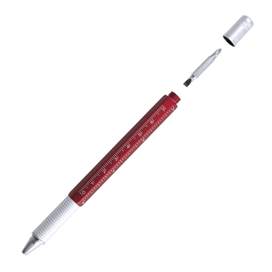 Ручка с мультиинструментом SAURIS, пластик, металл на заказ с логотипом компании