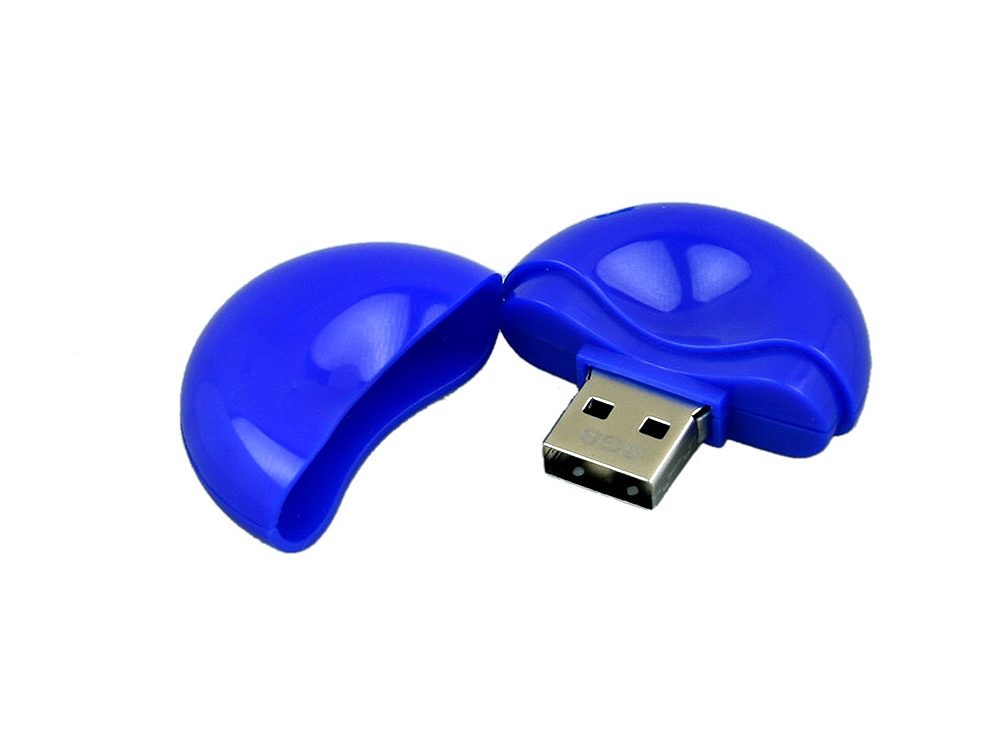 USB 2.0- флешка промо на 32 Гб круглой формы с нанесением логотипа в Москве
