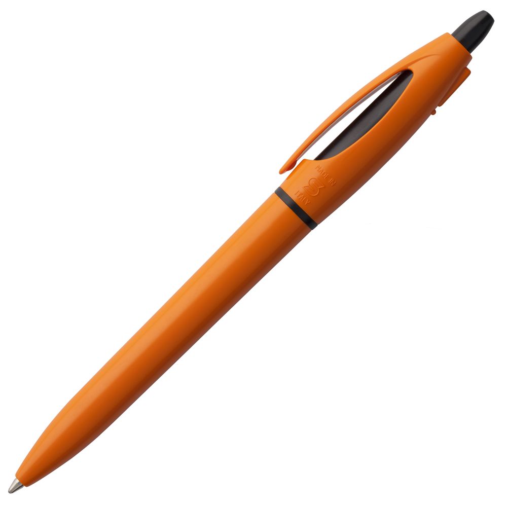 Ручка шариковая S! (Си), оранжевая оптом под нанесение