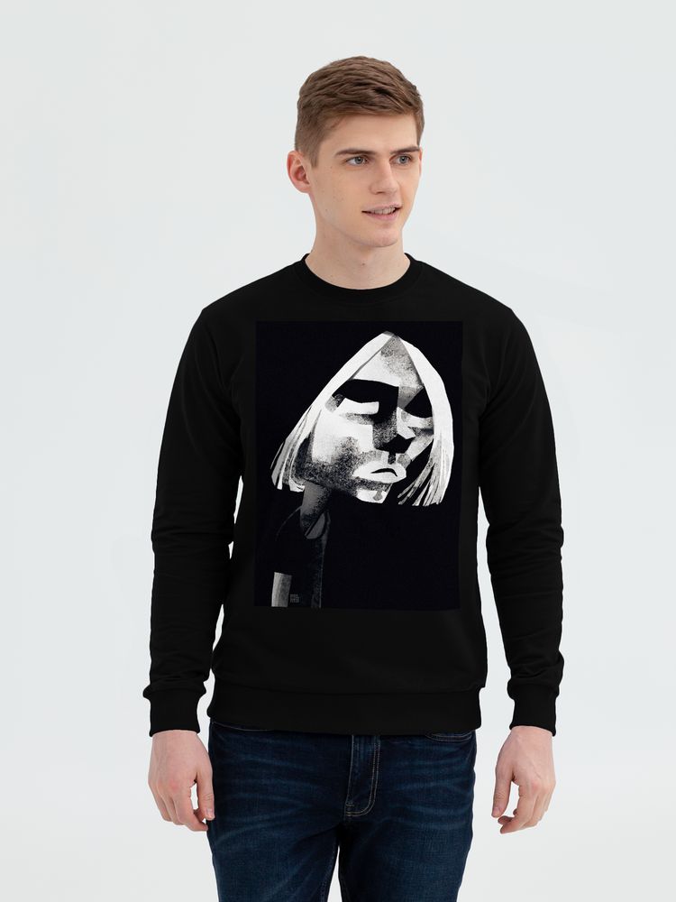 Свитшот «Меламед. Kurt Cobain», черный, размер S заказать в Москве