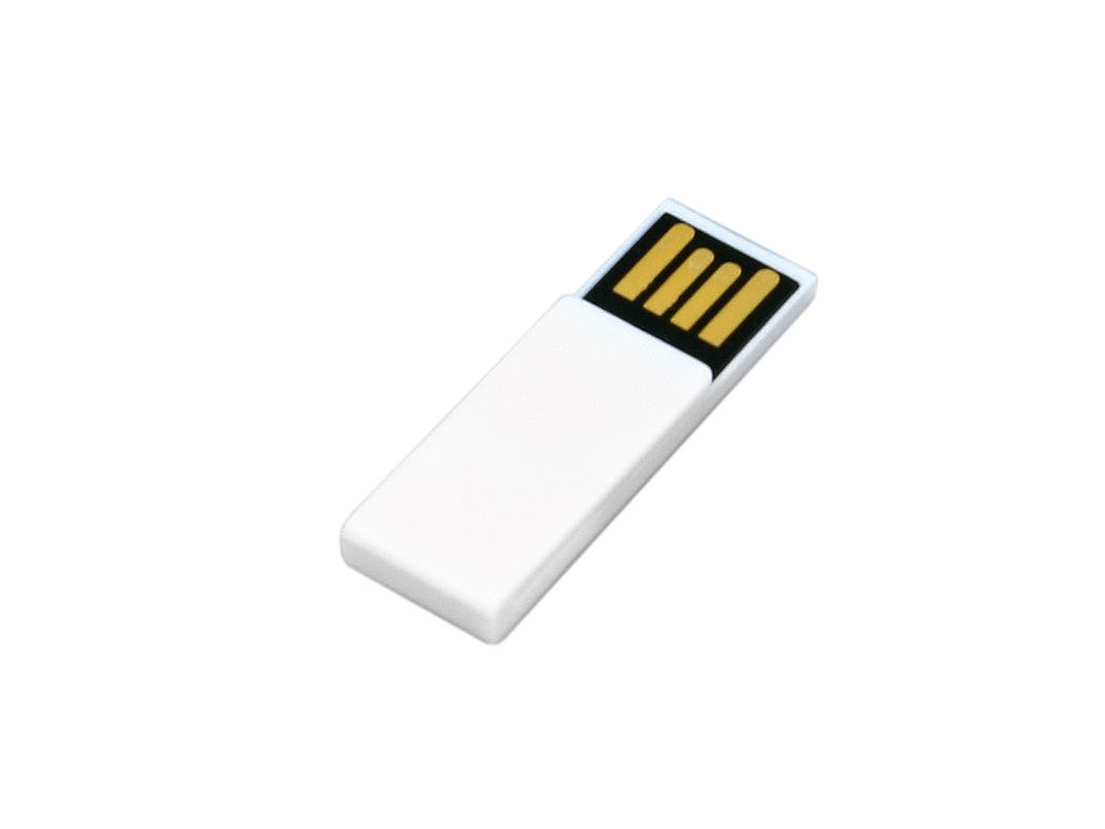 USB 2.0- флешка промо на 16 Гб в виде скрепки с нанесением логотипа в Москве
