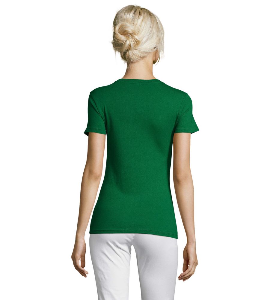 Футболка женская Regent Women ярко-зеленая, размер S оптом под нанесение