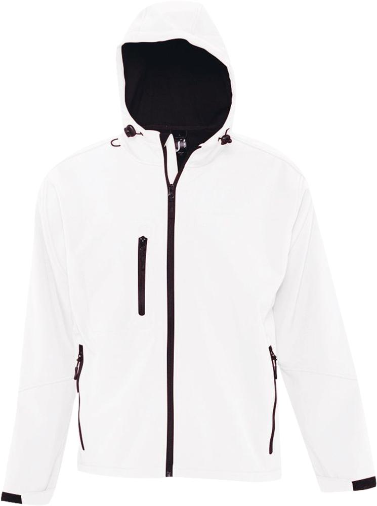 Куртка мужская с капюшоном Replay Men 340 белая, размер XS оптом под нанесение