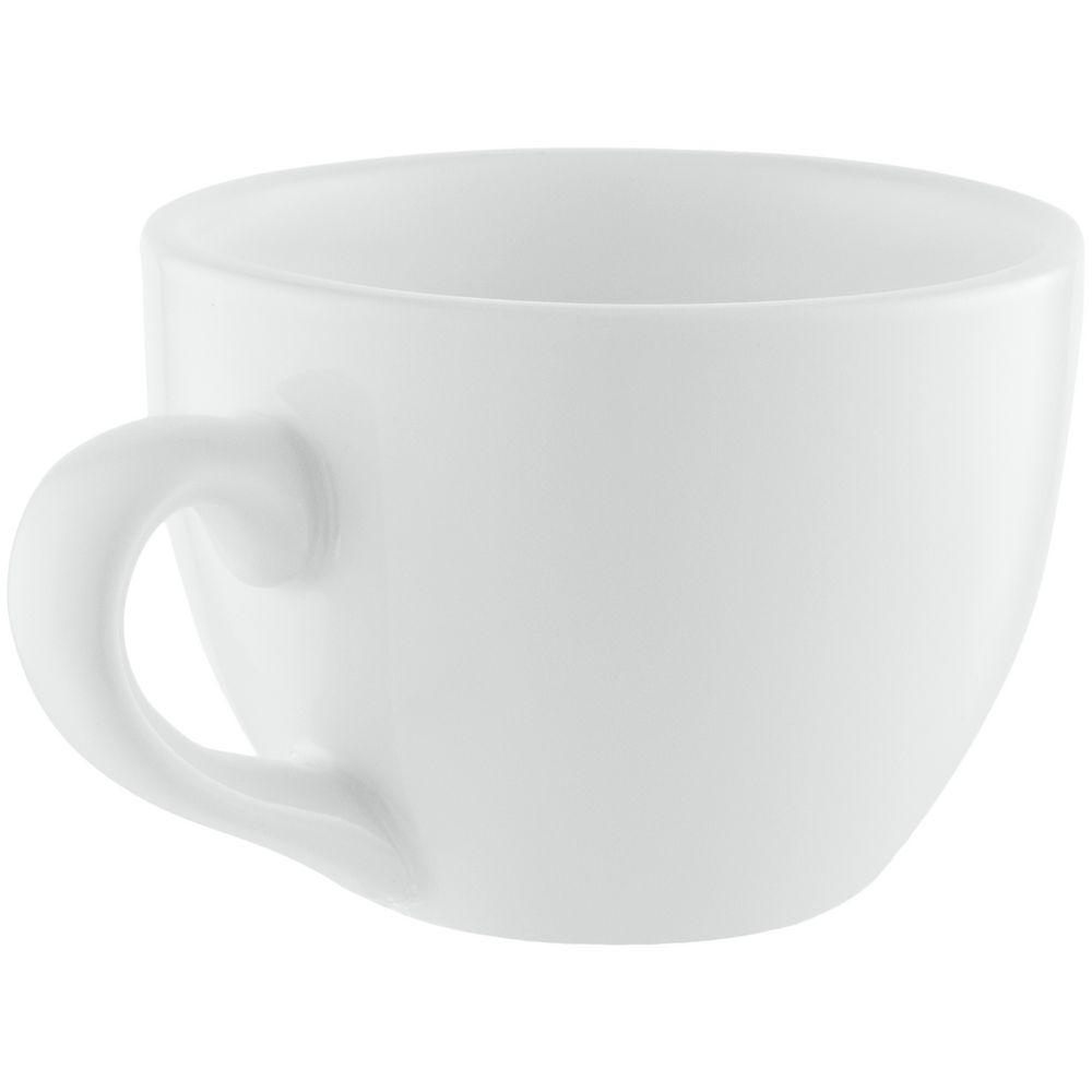 Чайная пара Cozy Morning, белая с серым на заказ с логотипом компании