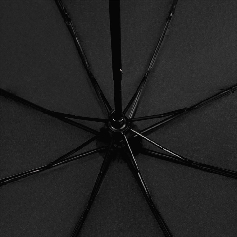Зонт складной Hit Mini, черный заказать под нанесение логотипа