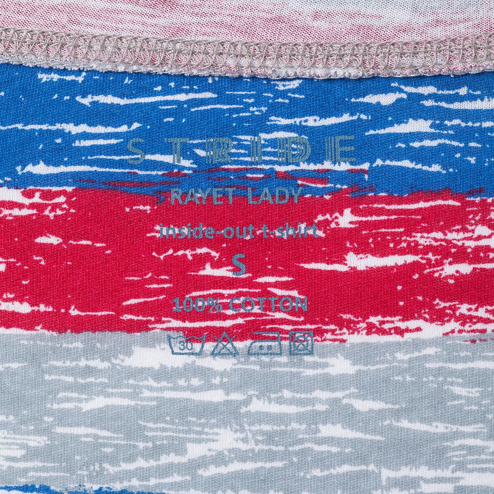 Футболка женская RAYET LADY двусторонняя, красный/синий, размер S заказать в Москве