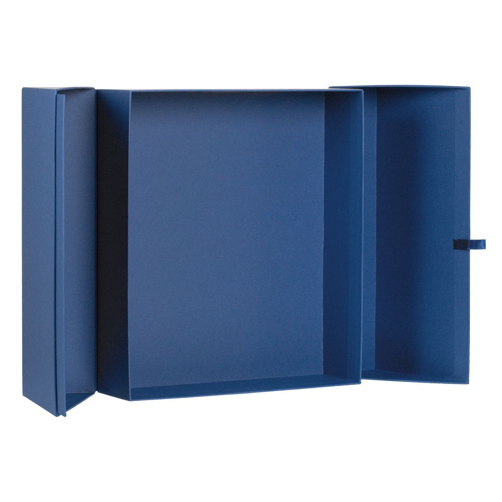 Коробка Wingbox, синяя заказать под нанесение логотипа