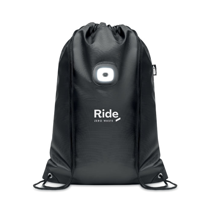 Рюкзак из RPET с фонариком заказать под нанесение логотипа