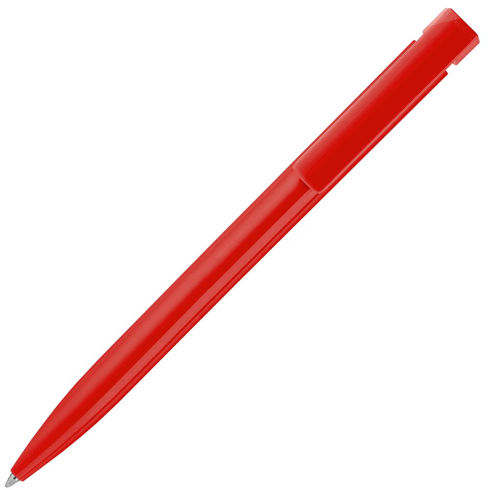 Ручка шариковая Liberty Polished, красная на заказ с логотипом компании