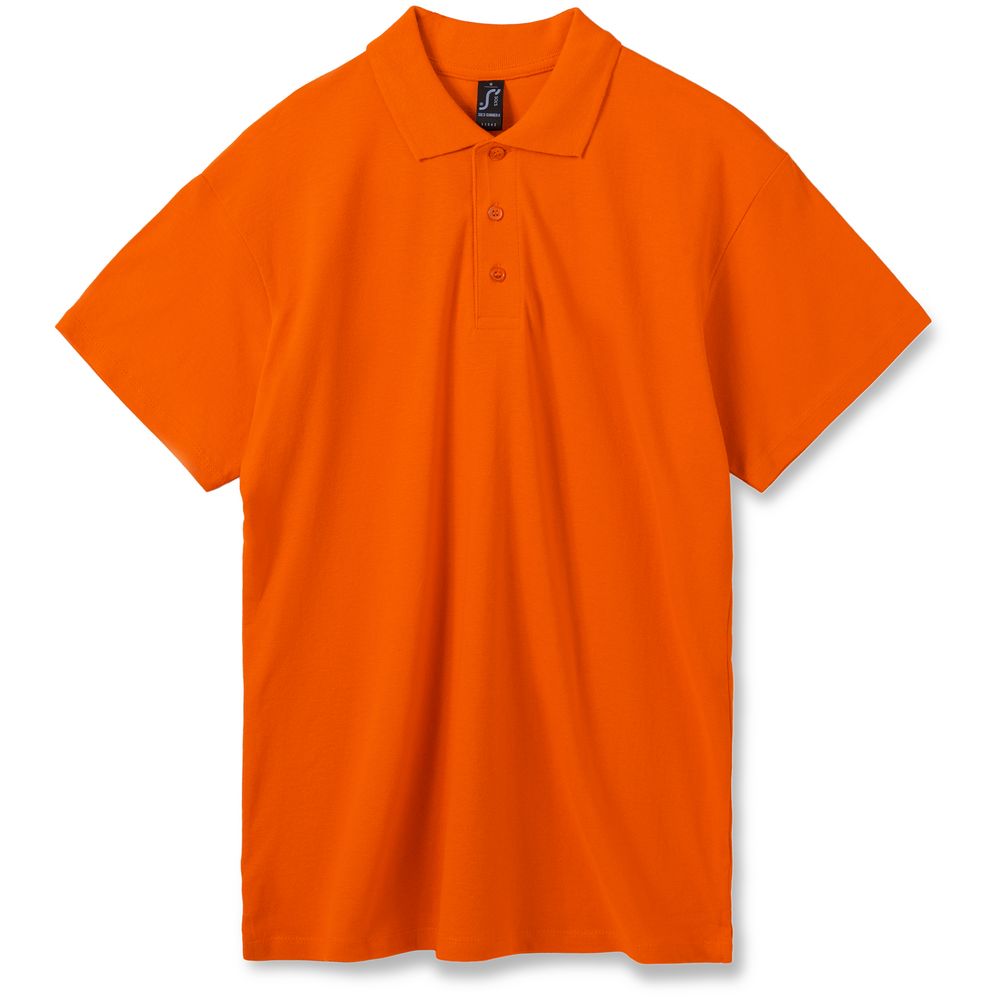 Рубашка поло мужская Summer 170 оранжевая, размер XS заказать в Москве
