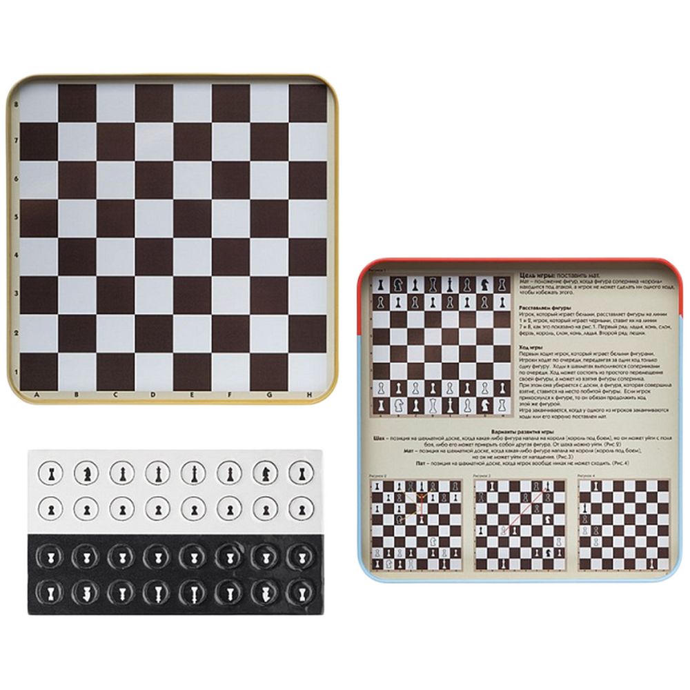 Магнитная игра «Возьми в дорогу. Шахматы» на заказ с логотипом компании