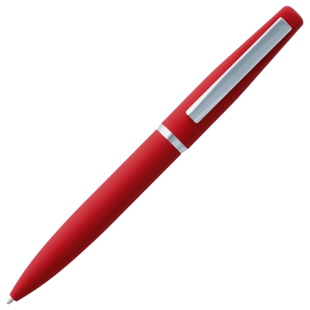 Ручка шариковая Bolt Soft Touch, красная заказать под нанесение логотипа
