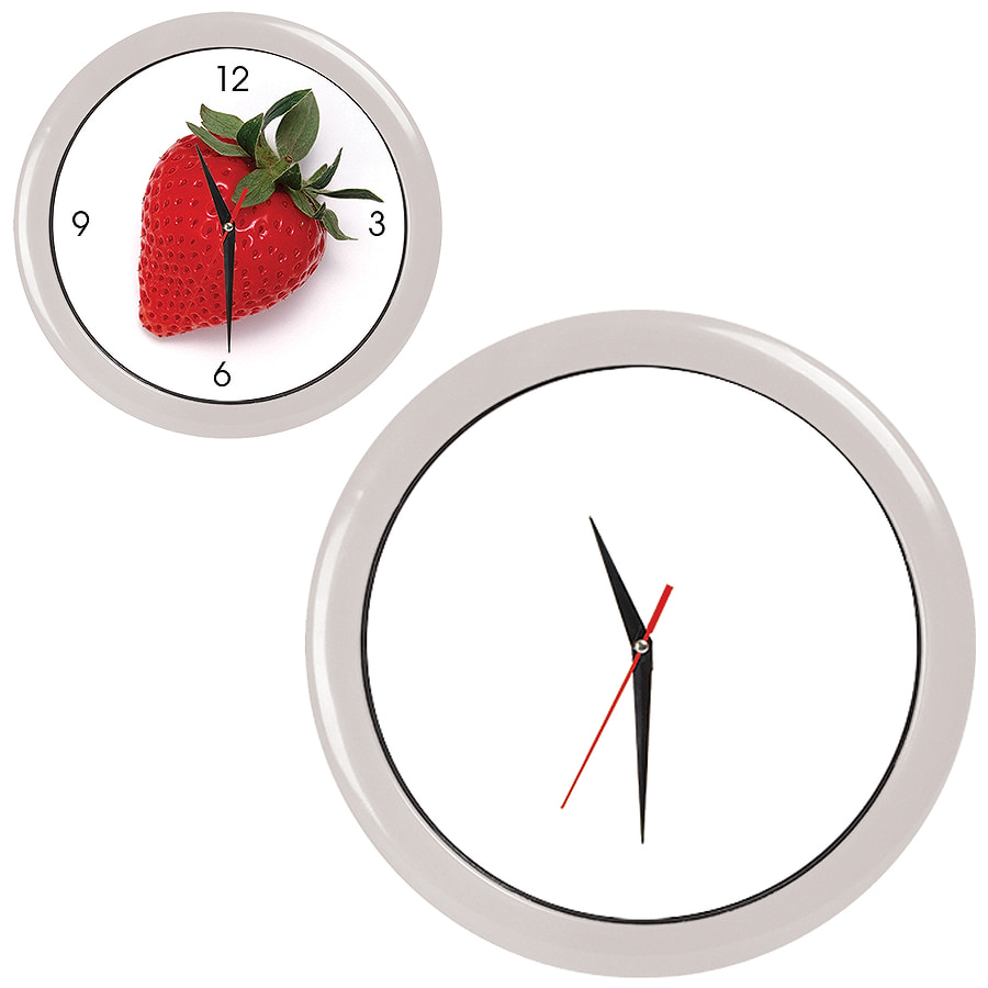 Часы настенные "ПРОМО" разборные ;  белый, D28,5 см; пластик заказать в Москве