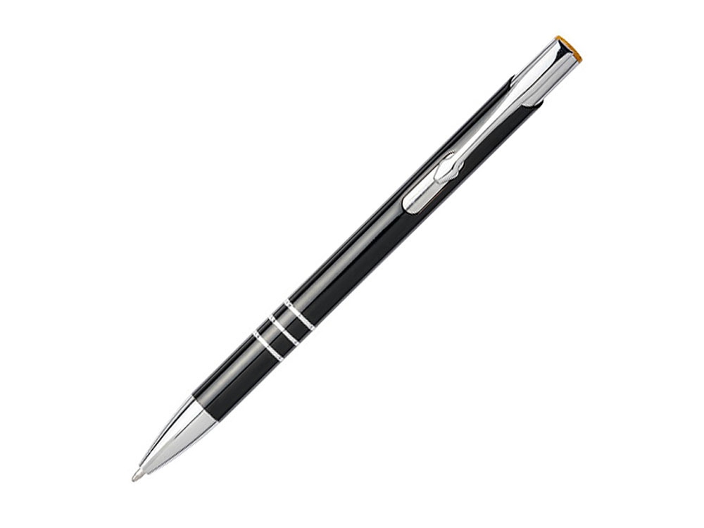Ручка металлическая шариковая «Moneta» с цветной кнопкой оптом под нанесение