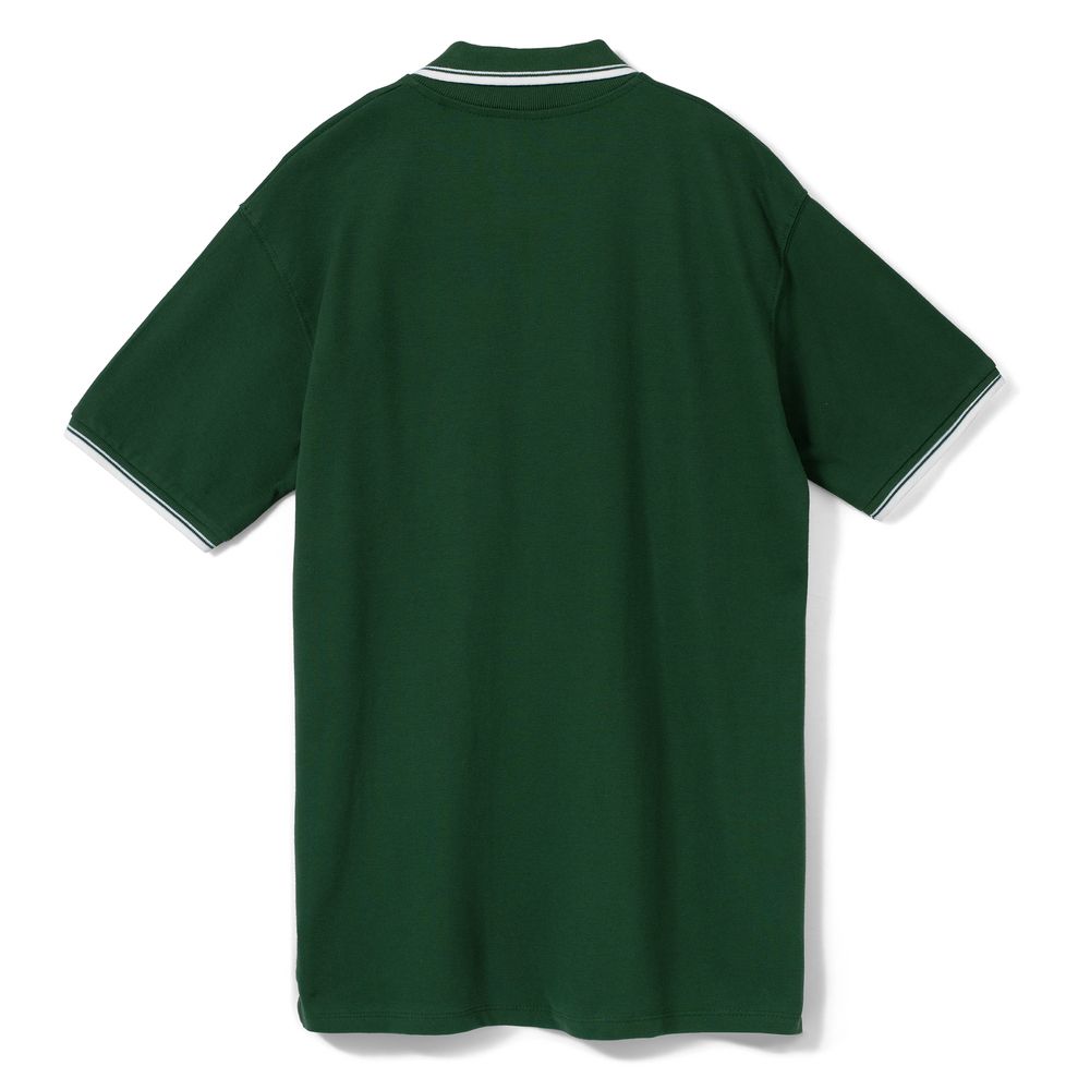 Рубашка поло мужская с контрастной отделкой Practice 270, зеленый/белый, размер S оптом под нанесение