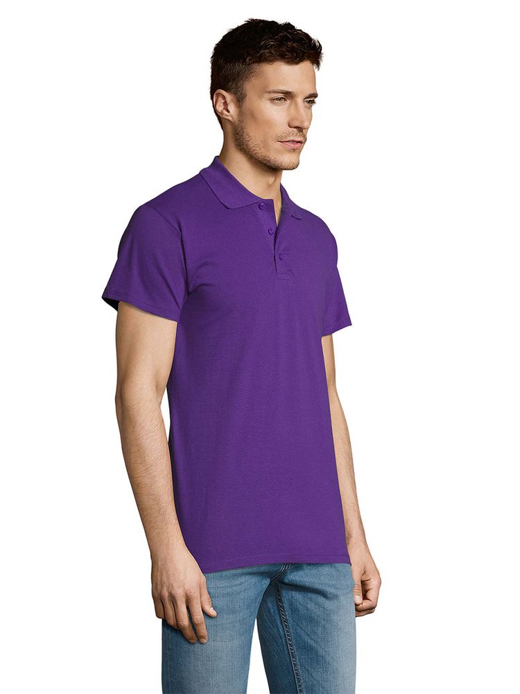Рубашка поло мужская Summer 170 темно-фиолетовая, размер XS заказать под нанесение логотипа