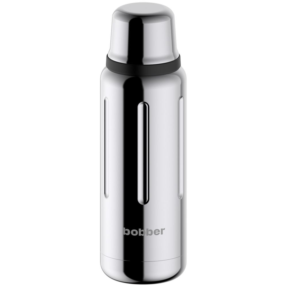 Термос Flask 470, вакуумный, стальной зеркальный оптом под нанесение