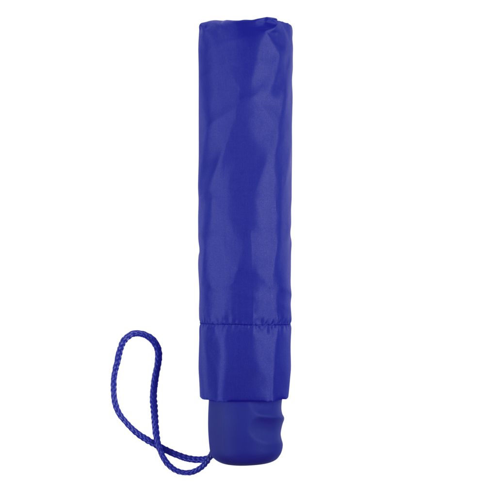 Зонт складной Basic, синий на заказ с логотипом компании