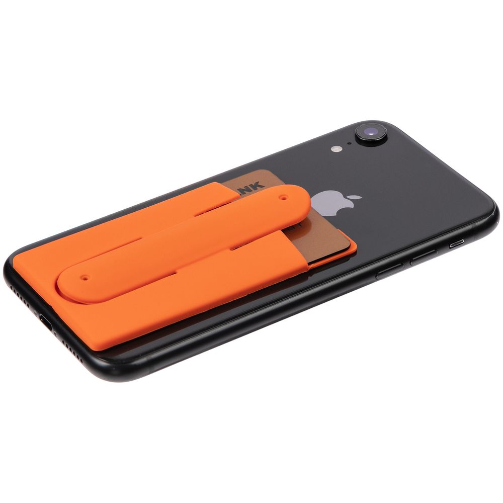 Чехол для карты на телефон Carver, оранжевый на заказ с логотипом компании