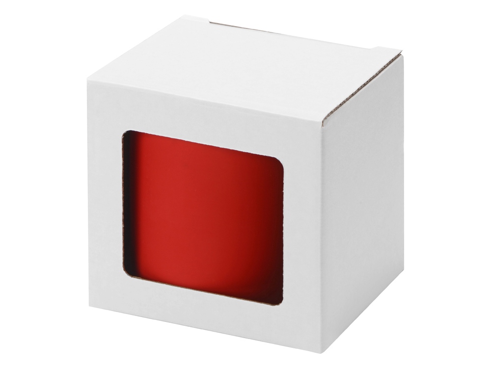 Коробка для кружки с окном заказать под нанесение логотипа