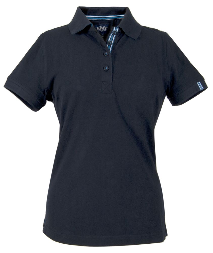 Рубашка поло женская Avon Ladies, темно-синяя, размер S оптом под нанесение