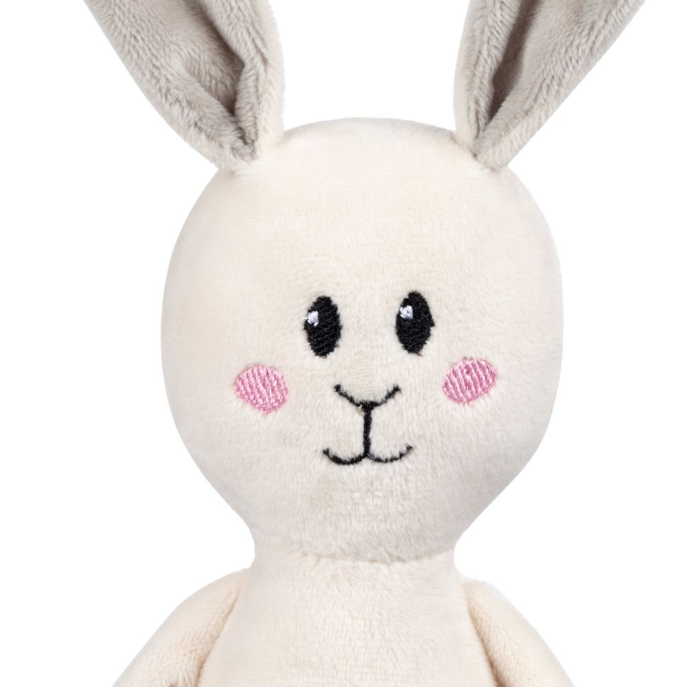 Игрушка Beastie Toys, заяц с белым шарфом заказать под нанесение логотипа