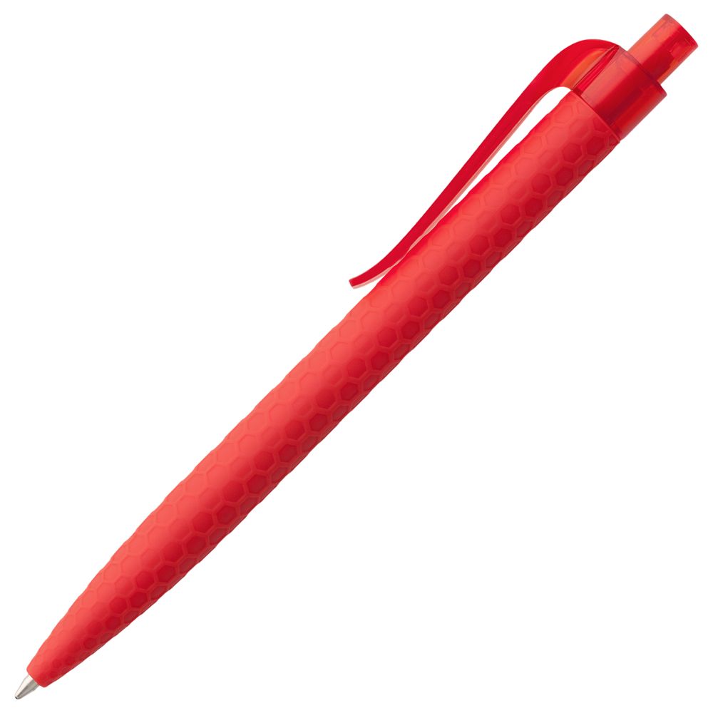 Ручка шариковая Prodir QS04 PRT Honey Soft Touch, красная заказать под нанесение логотипа