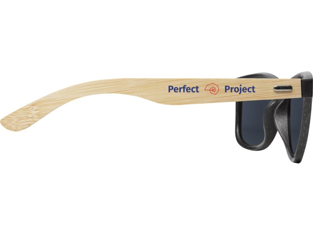 Солнцезащитные очки «Sun Ray» с бамбуковой оправой на заказ с логотипом компании