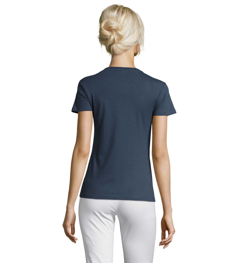 Футболка женская Regent Women синий джинс, размер S заказать под нанесение логотипа