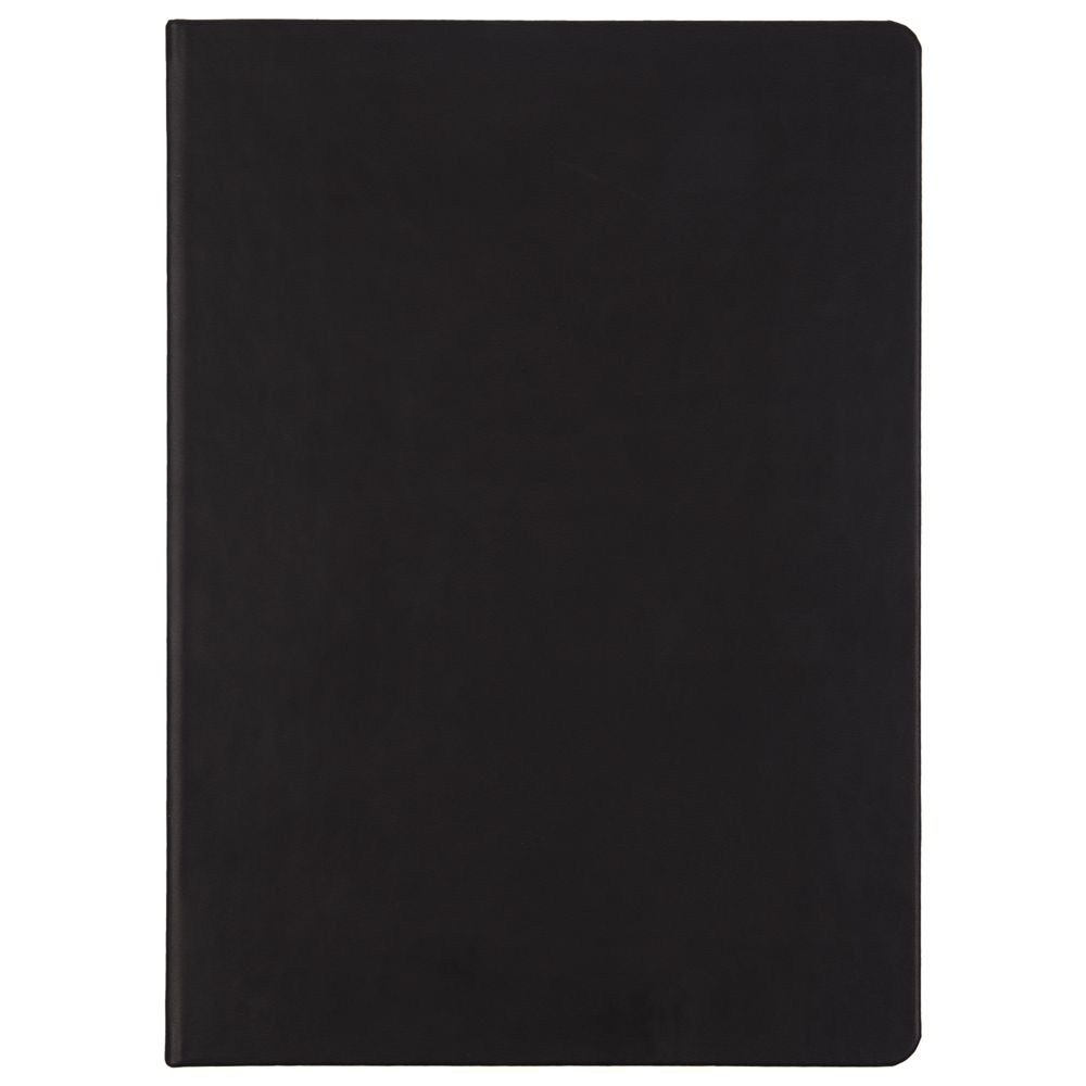 Ежедневник Basis, датированный, черный на заказ с логотипом компании