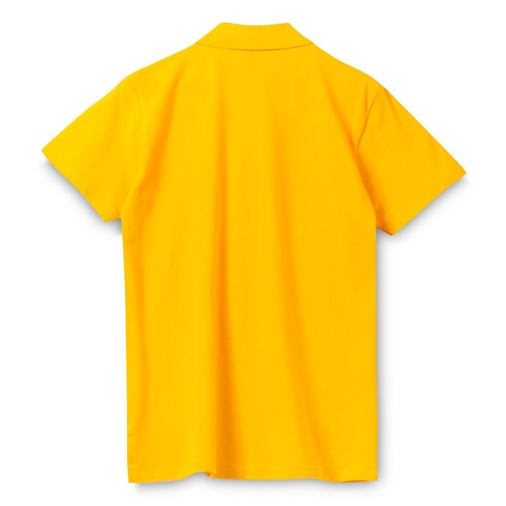 Рубашка поло мужская Spring 210 желтая, размер S на заказ с логотипом компании