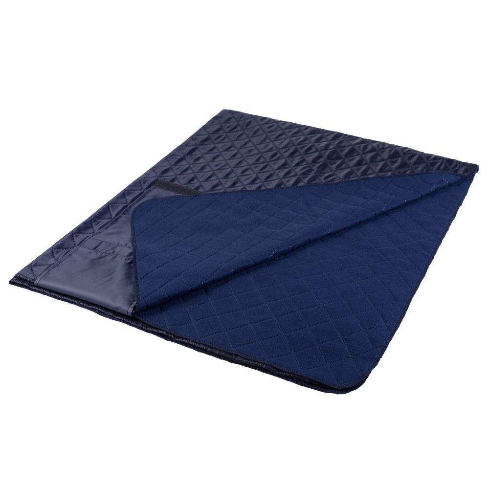 Плед для пикника Comfy, синий на заказ с логотипом компании
