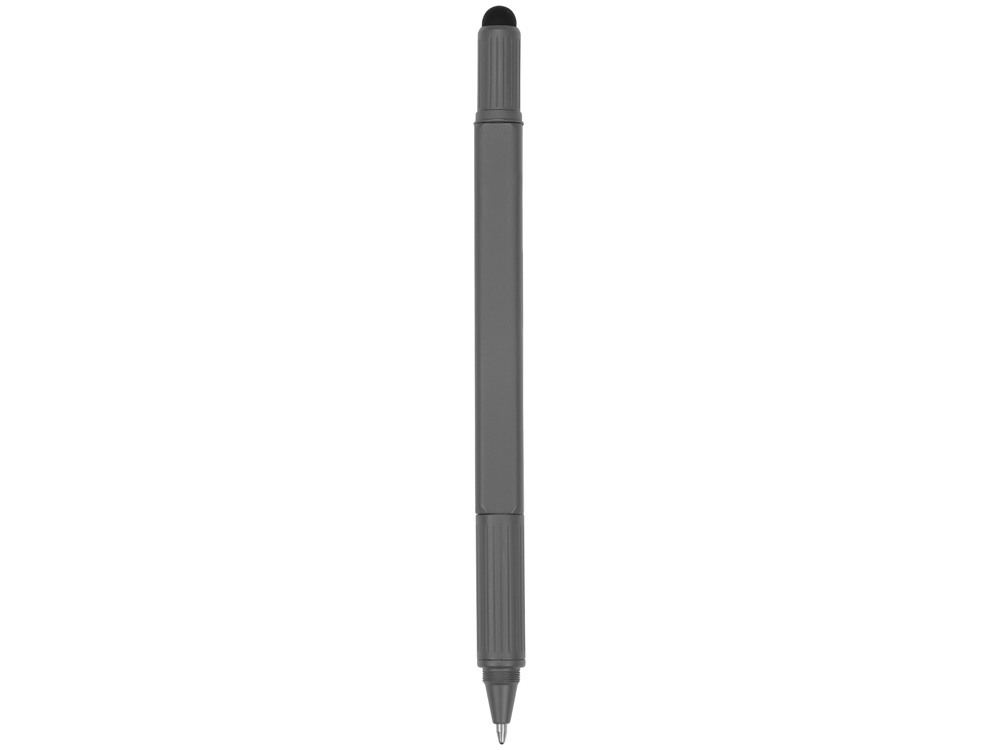 Ручка-стилус металлическая шариковая «Tool» с уровнем и отверткой на заказ с логотипом компании