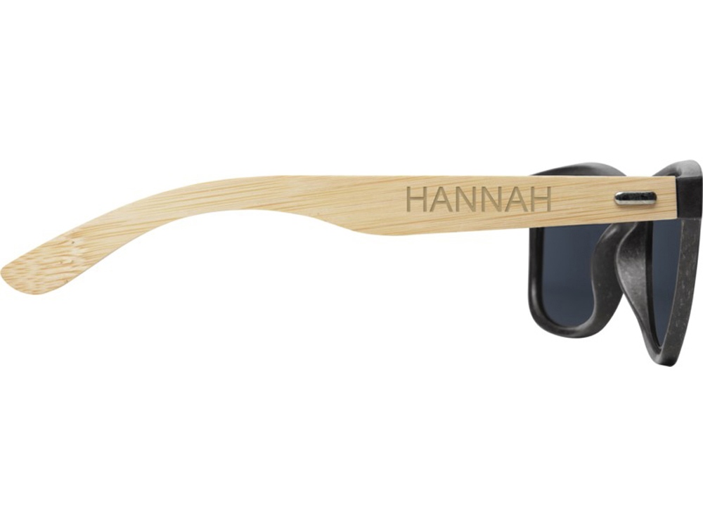 Солнцезащитные очки «Sun Ray» с бамбуковой оправой оптом под нанесение