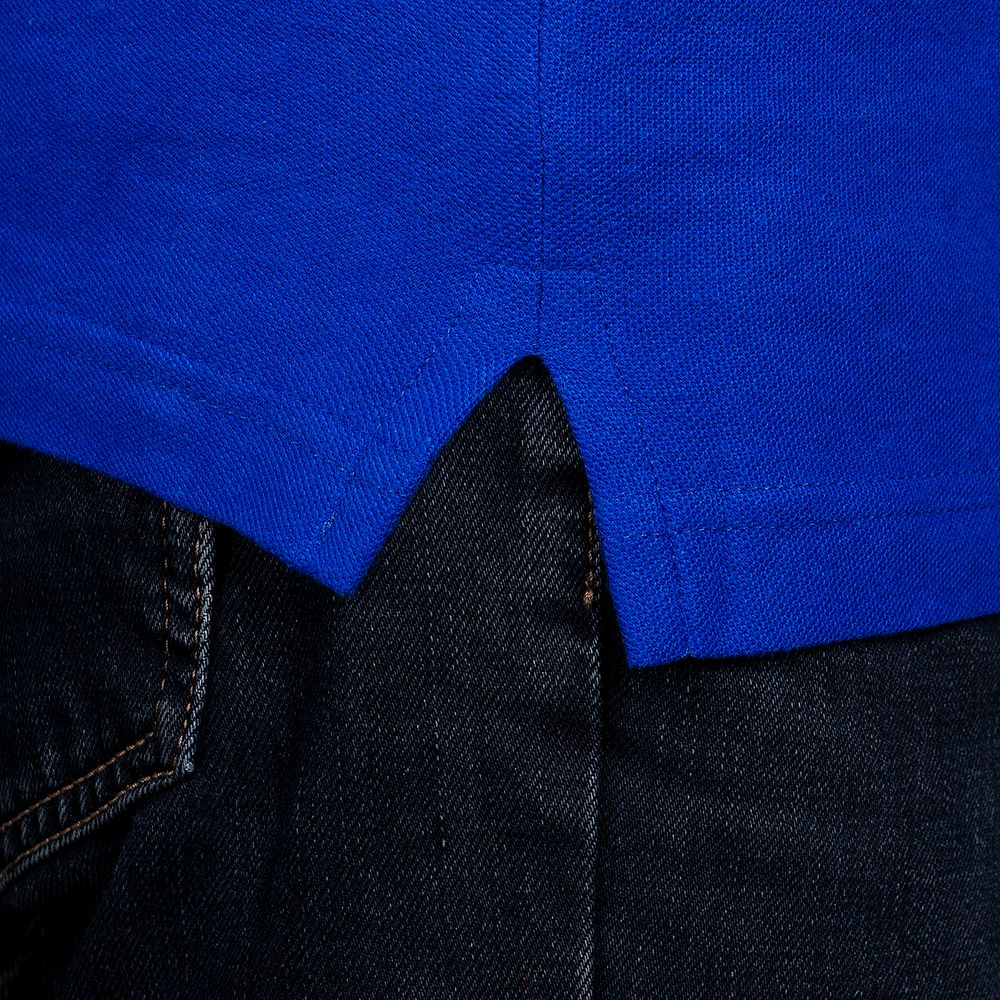 Рубашка поло Virma Stripes, ярко-синяя, размер S заказать под нанесение логотипа