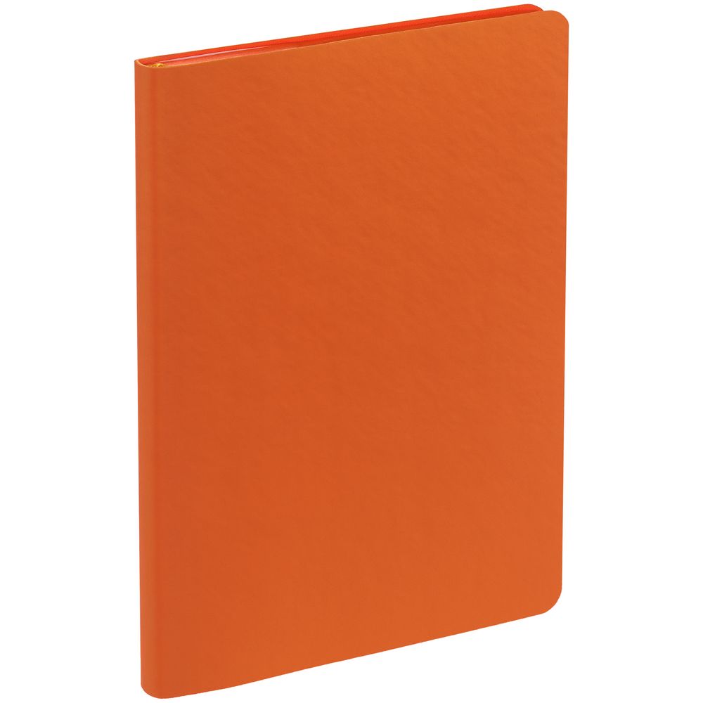 Блокнот Flex Shall, оранжевый с нанесением логотипа в Москве