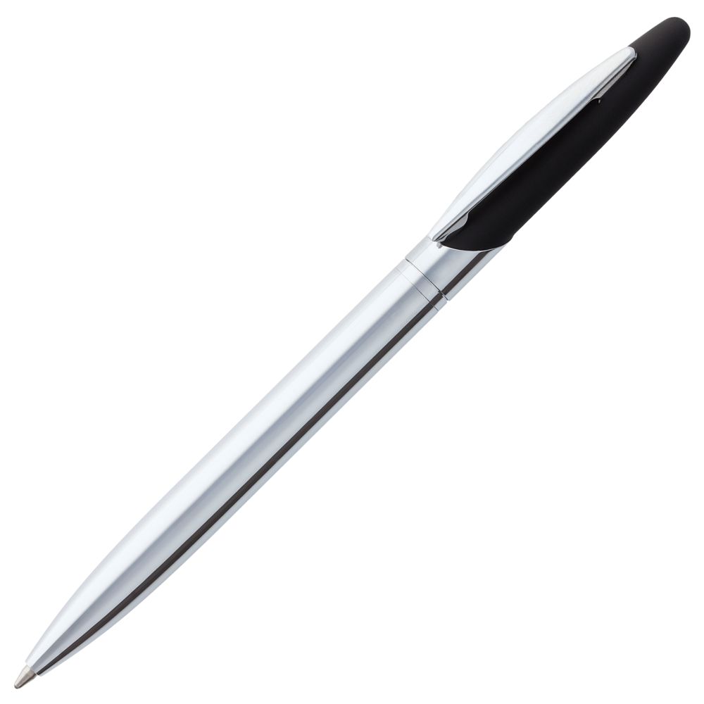 Ручка шариковая Dagger Soft Touch, черная оптом под нанесение