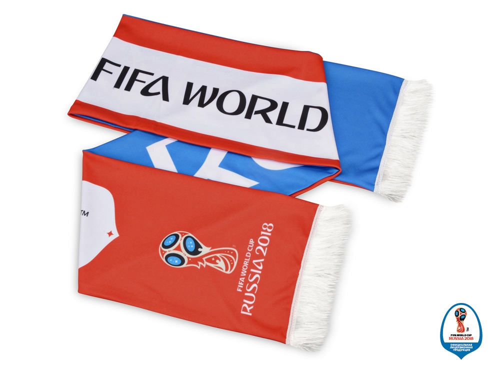 Шарф Россия трикотажный 2018 FIFA World Cup Russia™ заказать под нанесение логотипа