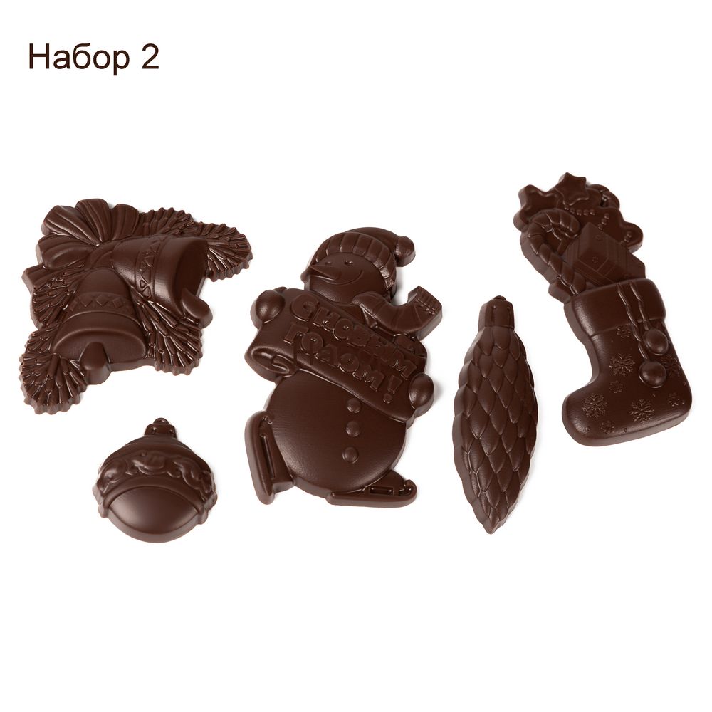 Набор фигурного шоколада Choco New Year на заказ заказать под нанесение логотипа