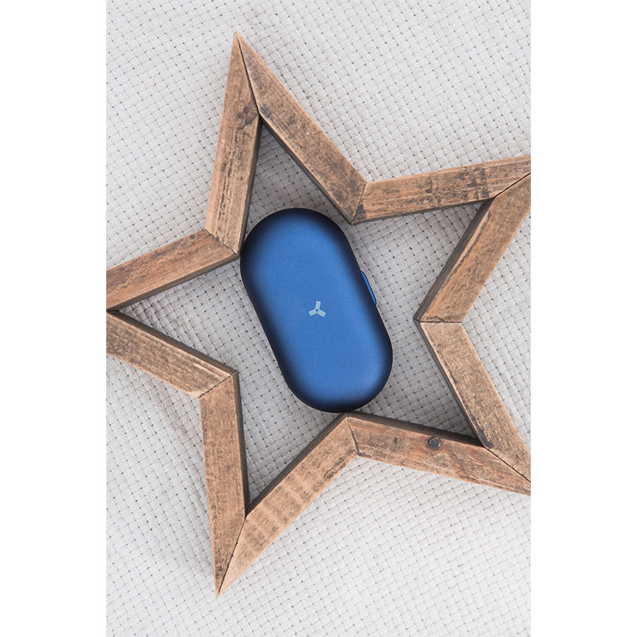 Беспроводные наушники ACCESSTYLE DENIM TWS, синие на заказ с логотипом компании