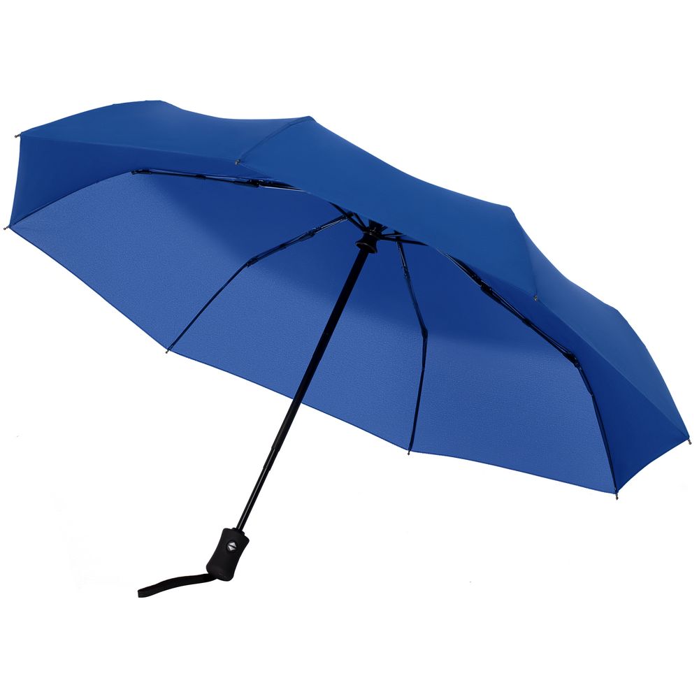 Зонт складной Monsoon, ярко-синий с нанесением логотипа в Москве