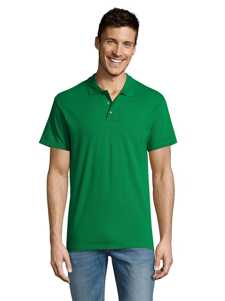 Рубашка поло мужская Summer 170 ярко-зеленая, размер XS заказать под нанесение логотипа