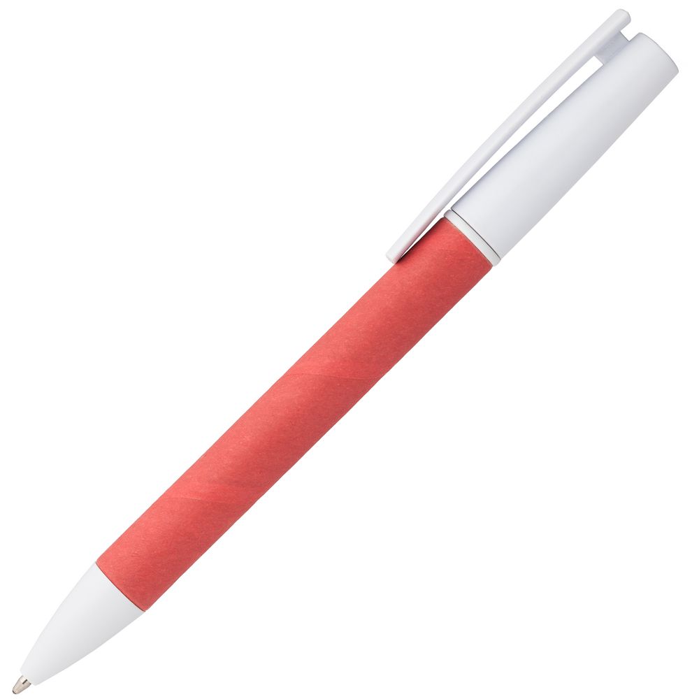 Ручка шариковая Pinokio, красная на заказ с логотипом компании