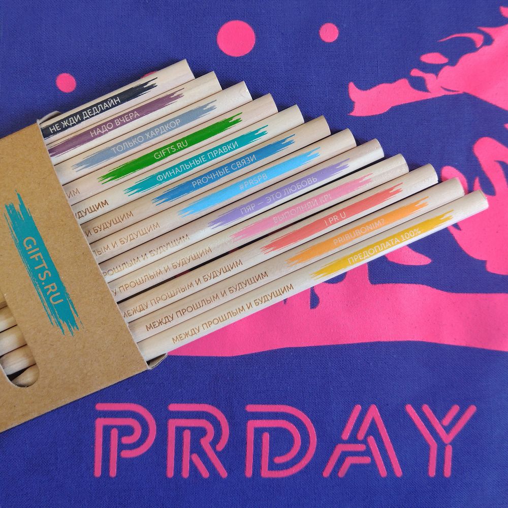 Набор цветных карандашей Pencilvania Maxi с нанесением логотипа в Москве