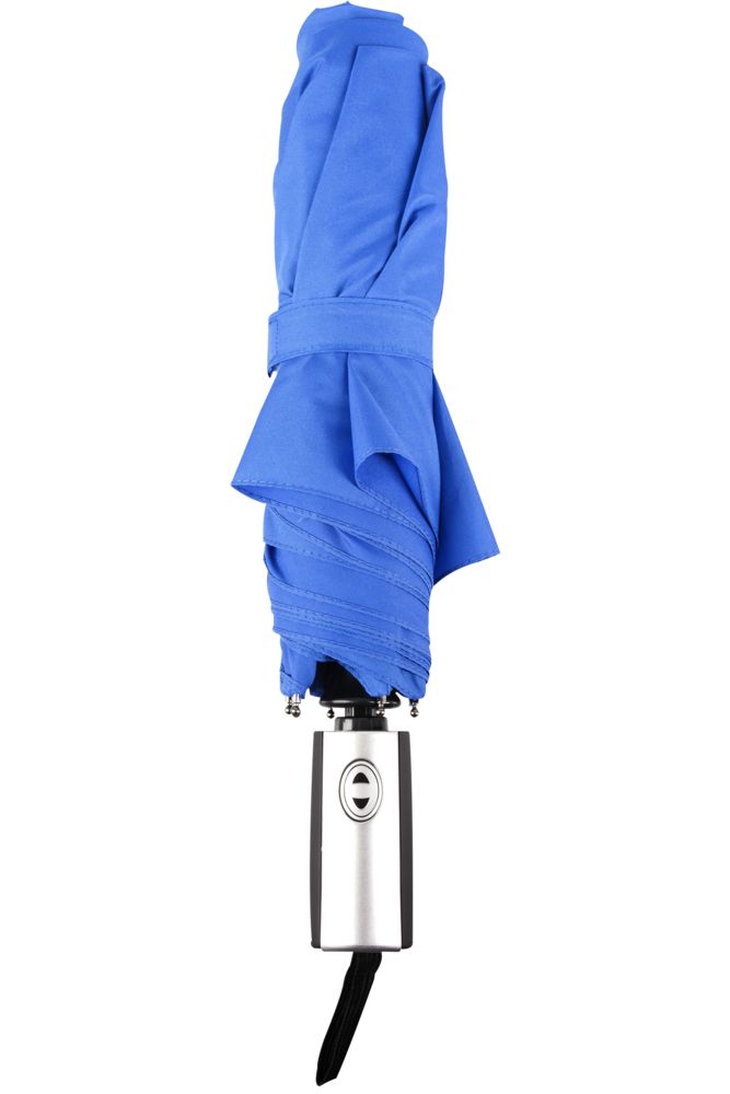 Зонт складной Unit Fiber с большим куполом, ярко-синий заказать под нанесение логотипа