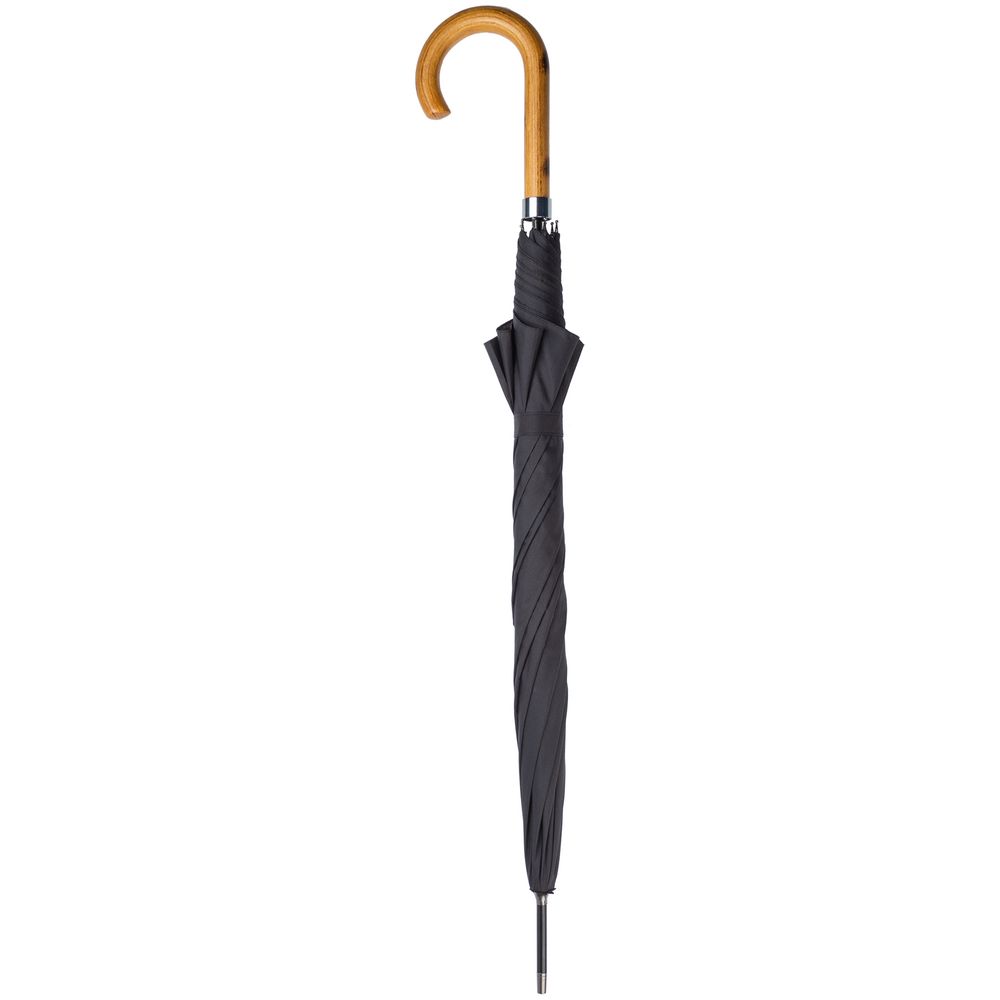 Зонт-трость LockWood ver.2, черный заказать под нанесение логотипа