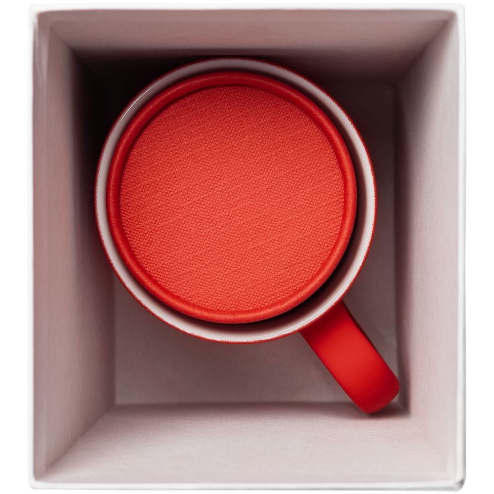 Коробка «Генератор пожеланий», красная с нанесением логотипа в Москве
