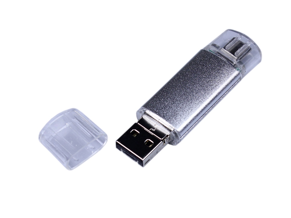 USB 3.0/micro USB/Type-C- флешка на 32 Гб с нанесением логотипа в Москве